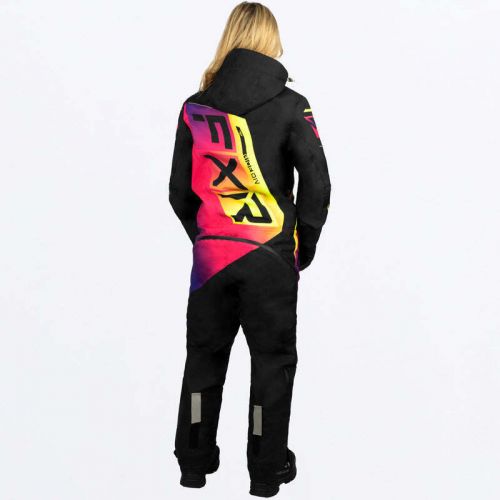 Fxr racing women's cx f.a.s.t. insulated monosuit 23 10 black/neon fusion