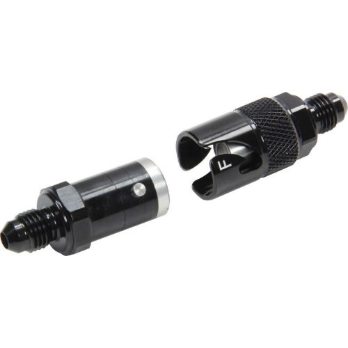 -4 AN Aluminum Quick Disconnect Fitting - Allstar Performance - Black, US $89.95, image 2