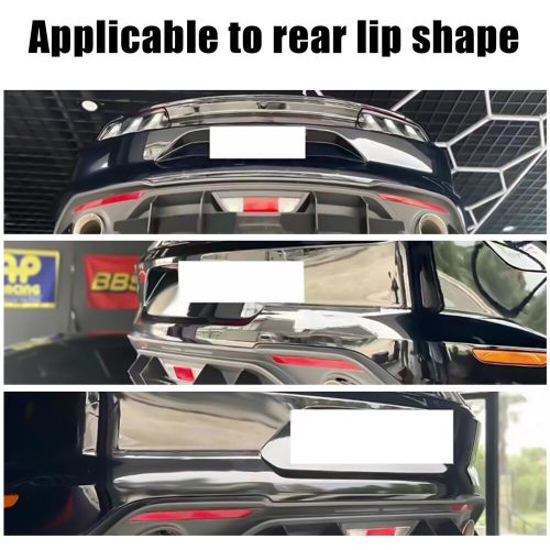 Glossy Black Rear Diffuser & Rear Side Splitters Fits For 2018-2021 Ford Mustang, US $71.29, image 2