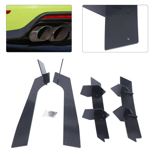 Glossy Black Rear Diffuser & Rear Side Splitters Fits For 2018-2021 Ford Mustang, US $71.29, image 7