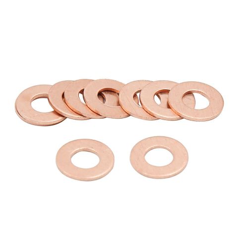 10pcs 7mm inner diameter copper washers flat sealing gaskets ring