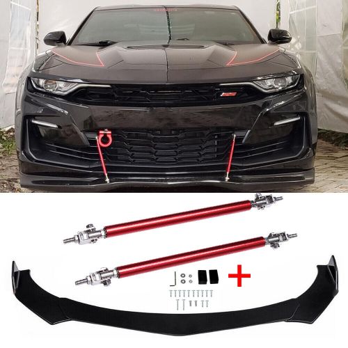 For Toyota Corolla 09-20 Front Bumper Lip Splitter Spoiler Glossy + Strut Rods, US $65.19, image 7