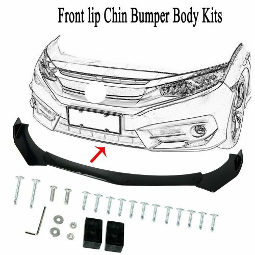 For Toyota Corolla 09-20 Front Bumper Lip Splitter Spoiler Glossy + Strut Rods, US $65.19, image 8