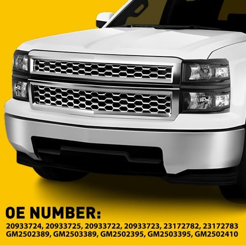 FOR 14-15 CHEVY SILVERADO 1500 BLACK HOUSING WHITE CORNER HEADLIGHT HEAD LAMPS, US $139.99, image 5