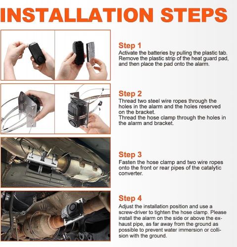 113dB Wireless Anti Theft Alarm For Car Vibration Motion Sensor Multipurpose New, US $29.99, image 5