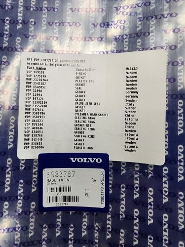 VOLVO PENTA TAMD AD 41 KAD KAMD 42 43 300 DE-CARBONIZING KIT 3583787 NEW, US $534.66, image 2