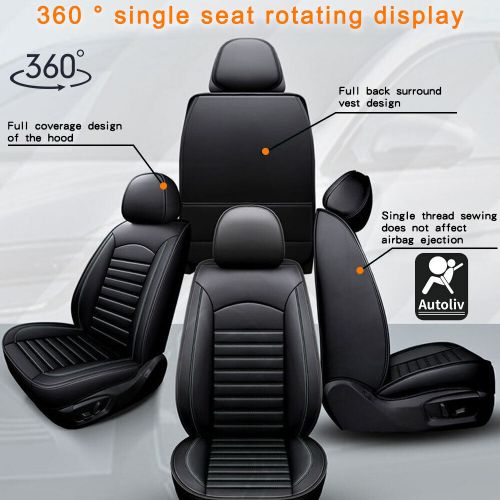 For Hyundai Elantra/Tucson/Sonata/Accent Luxury Leather Car Seat Cover Full Set, US $59.25, image 2