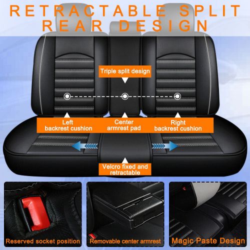 For Hyundai Elantra/Tucson/Sonata/Accent Luxury Leather Car Seat Cover Full Set, US $59.25, image 7