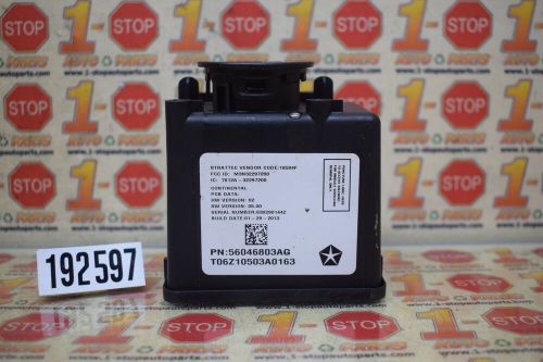 2013 2014 DODGE DART IGNITION STARTER SWITCH NODE MODULE 56046803AG OEM, US $89.99, image 8