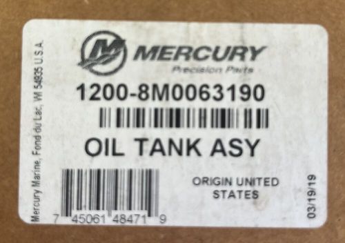 1200-8M0063190 OIL TANK ASSY / MERCURY OUTBOARD SportJet Optimax EFI 110-240HP, US $70.00, image 4