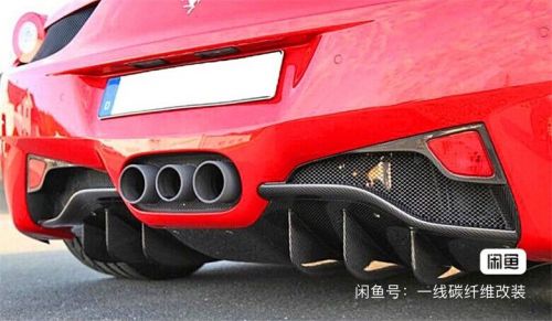Real Carbon Fiber Rear Bumper Diffuser For Ferrari 458 Italia Spider 2010-2015, US $559.00, image 4