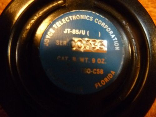 Joyce electronics jt-85/u aircraft microphone