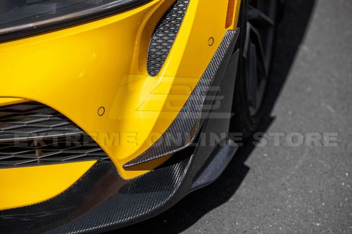 For 20-Up Toyota GR Supra CF Edition Carbon Fiber Front Bumper Splitter Canards, US $689.98, image 6