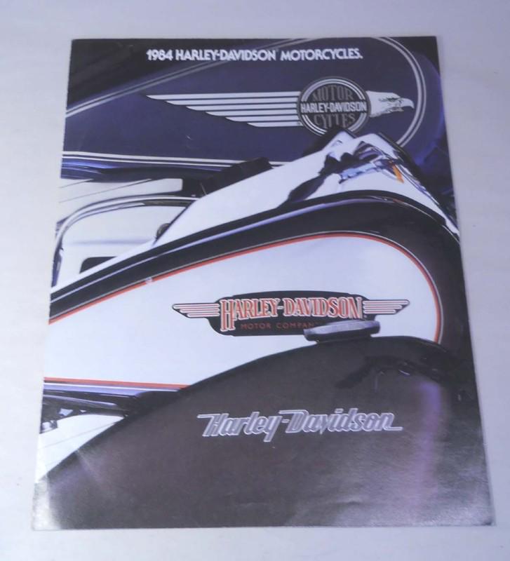 Vintage 1984 harley-davidson motorcycles sales brochure 1st year evo