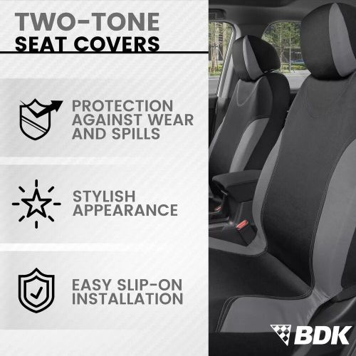 Car Seat Covers for Women Full Set for Auto Truck Van SUV Gray, US $55.98, image 6