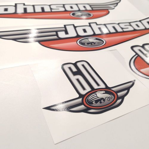 Johnson 60 (1992-2000) Outboard Red Decal Aufkleber Sticker Adesivo Set, US $49.95, image 4