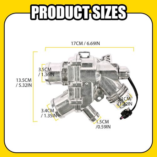 Upgraded Thermostat Housing Aluminium For Land Rover 2014-19 Range Rover 3.0L, US $58.99, image 8