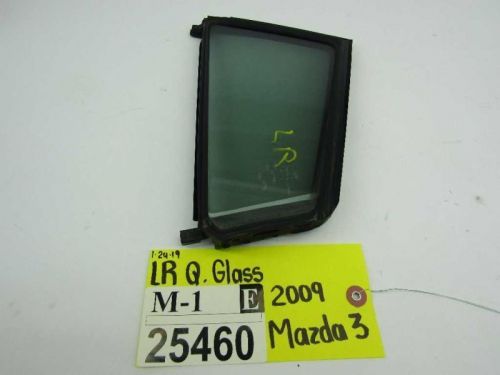 2004-2009 mazda 3 left driver rear back door small fixed vent glass window oem