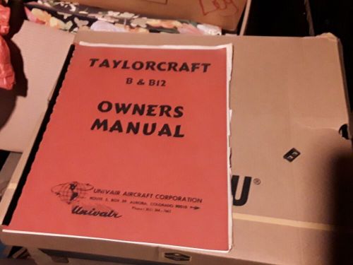 Taylorcraft B&b12 Owners Manual, US $18.99, image 13