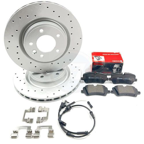 FOR RANGE ROVER SPORT 3.0 D300 DRILLED REAR BRAKE DISCS BREMBO PADS 325mm, US $, image 6