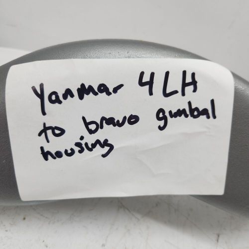 OEM Yanmar Exhaust Pipe Down Tube Sterndrive 4LH to Mercruiser Bravo Gimbal Hsg, US $1,495.00, image 5