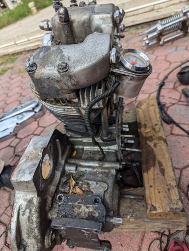 1985 Harley Ironhead Sportster Lower End Cracked Trans Case Good Flywheels, US $75.00, image 5