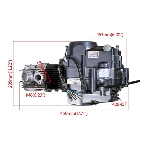 Lifan 125cc Engine 4 Stroke Motor For Trail Bike CT70 90cc 110cc 125cc Pit Bike, US $459.25, image 9