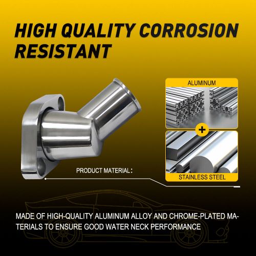 Polished Aluminum Water Neck for SBC&BBC Chevy 283 302 305 327 350 Engines, US $18.99, image 2
