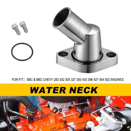 Polished Aluminum Water Neck for SBC&BBC Chevy 283 302 305 327 350 Engines, US $18.99, image 7