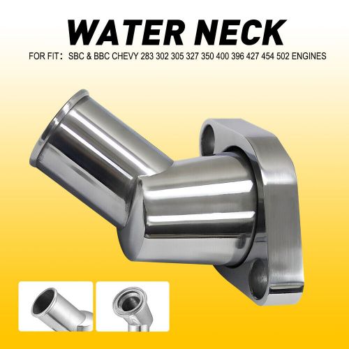 Polished Aluminum Water Neck for SBC&BBC Chevy 283 302 305 327 350 Engines, US $18.99, image 9