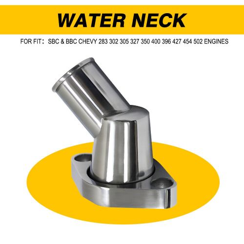 Polished Aluminum Water Neck for SBC&BBC Chevy 283 302 305 327 350 Engines, US $18.99, image 11