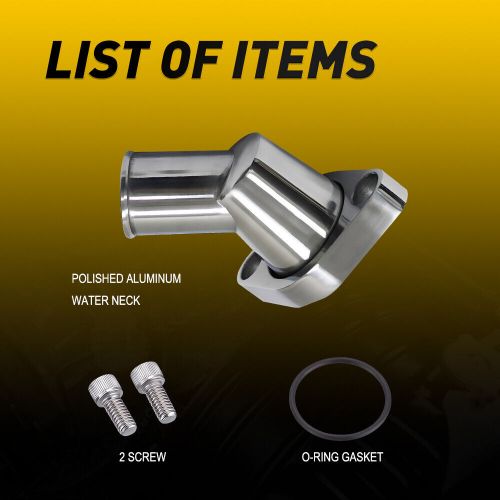 Polished Aluminum Water Neck for SBC&BBC Chevy 283 302 305 327 350 Engines, US $18.99, image 16