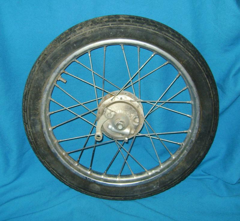 81 suzuki shuttle fa50 scooter moped front wheel rim brake tire 2-1/4 x 14