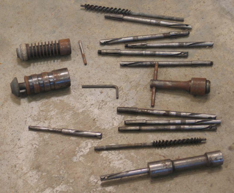 Lot of sioux valve & seat grinder stones and mandrels black & decker van norman