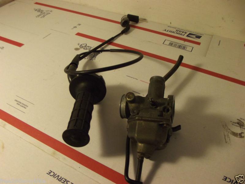 1A Honda XR100R XR100 R OEM engine carb w/ throttle body cable assembly AHRMA, US $50.00, image 2