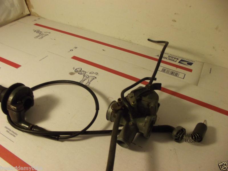 1A Honda XR100R XR100 R OEM engine carb w/ throttle body cable assembly AHRMA, US $50.00, image 4