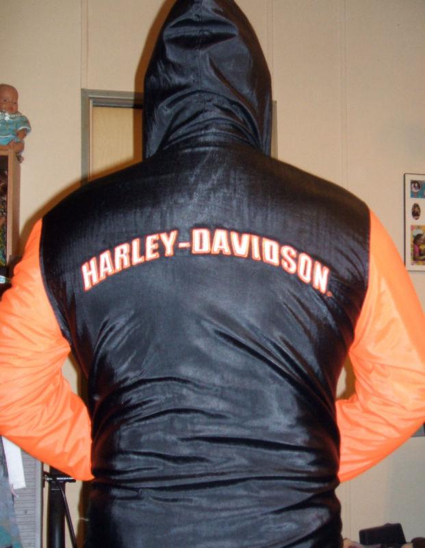 Hooded harley davidson reversible jacket size xl 20