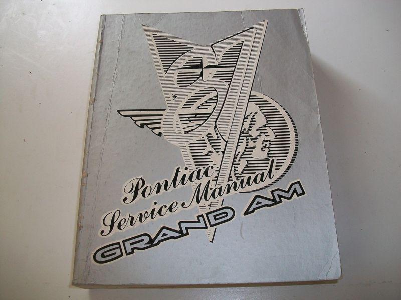 1987 pontiac grand am factory issue manual