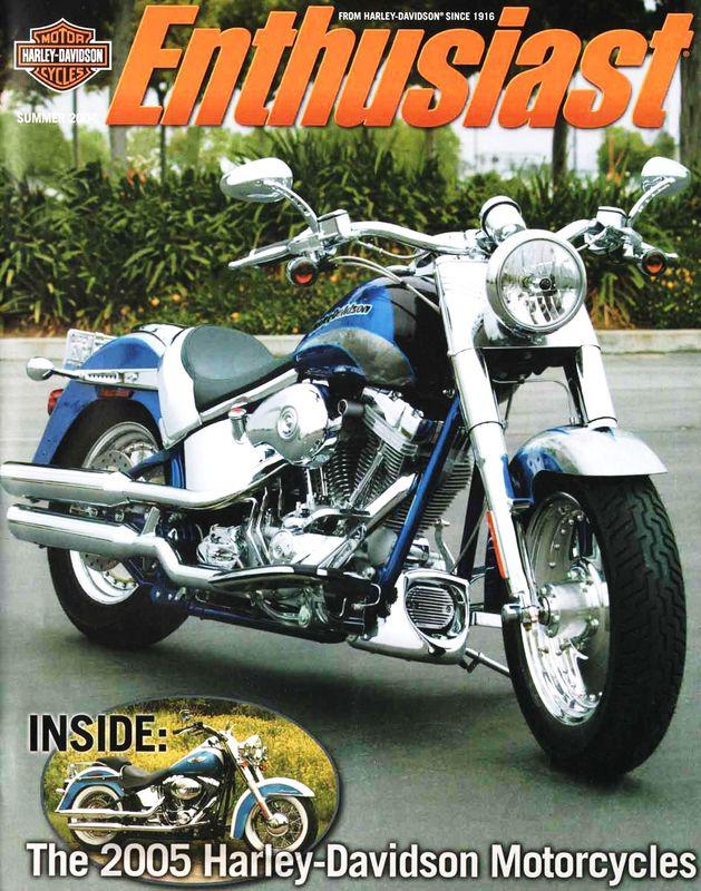 Summer 2004 harley-davidson enthusiast magazine -cvo fatboy-vrod-electra glide
