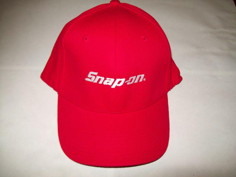 Snap on tools new cap baseball hat red with white logos new