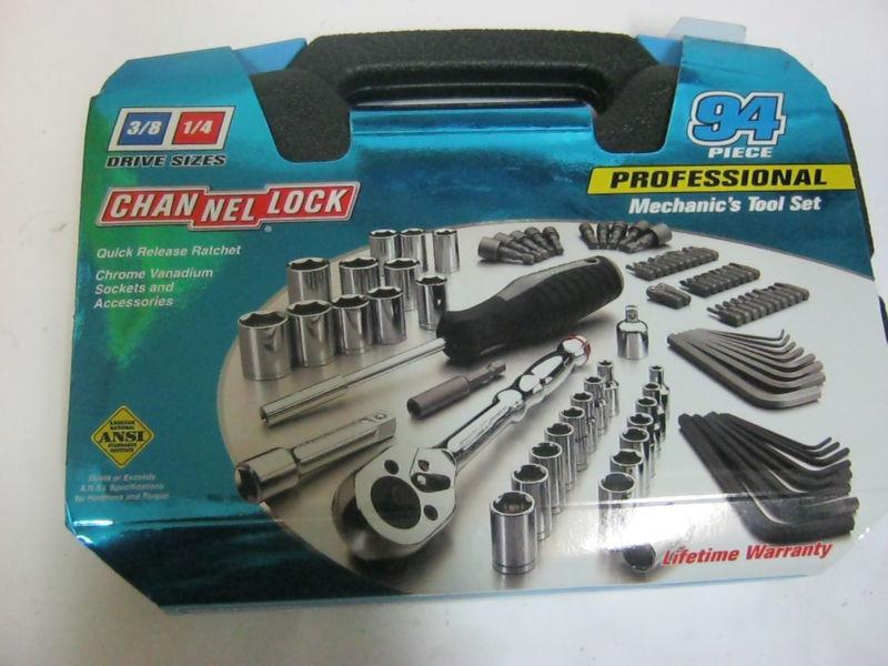 Channel lock professional mechanic's tool set 94 piece in case
