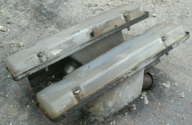 1961 61 Chevrolet Chevy Right & Left Parking Light Assembly Pair LH RH Lens OEM, US $24.99, image 3