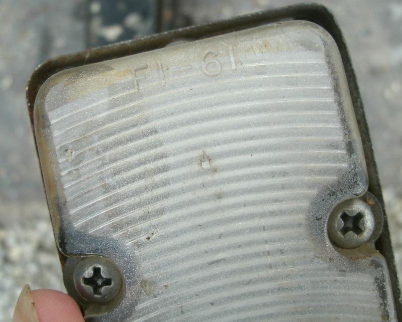 1961 61 Chevrolet Chevy Right & Left Parking Light Assembly Pair LH RH Lens OEM, US $24.99, image 7