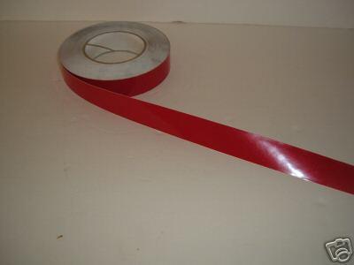 1  1/8" red four winns hull tape pinstripe marine grade boat rv decal titan
