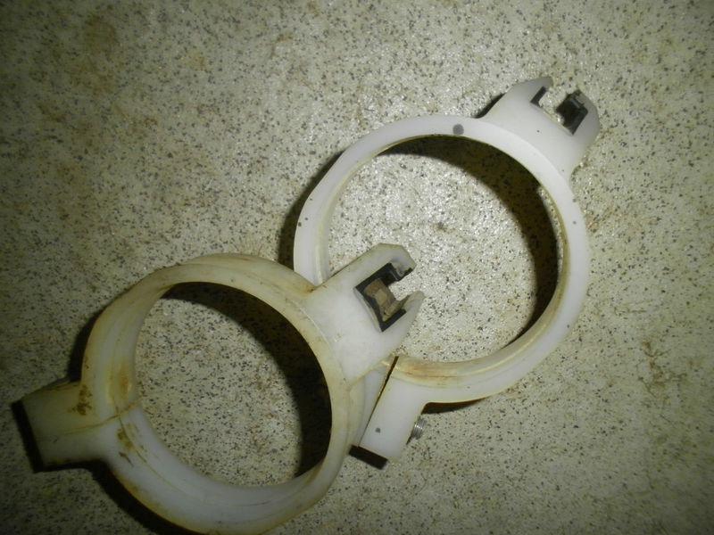 Find SUZUKI RM 125 2000 CLAMP BRACKET GUARDS PLASTIC BODY FORK 1996