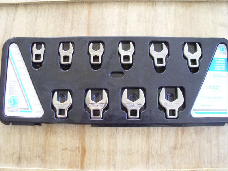 Matco 3/8 drive 10 pc. crowfoot wrench set