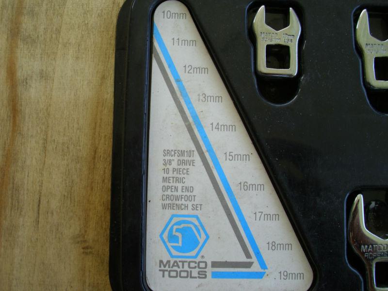 Matco 3/8 Drive 10 pc. Crowfoot Wrench Set, US $150.00, image 2