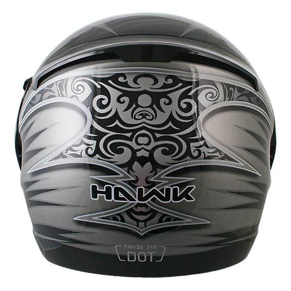 Find NEW Hawk Gray Warrior Modular Dual Visor Full Face Motorcycle