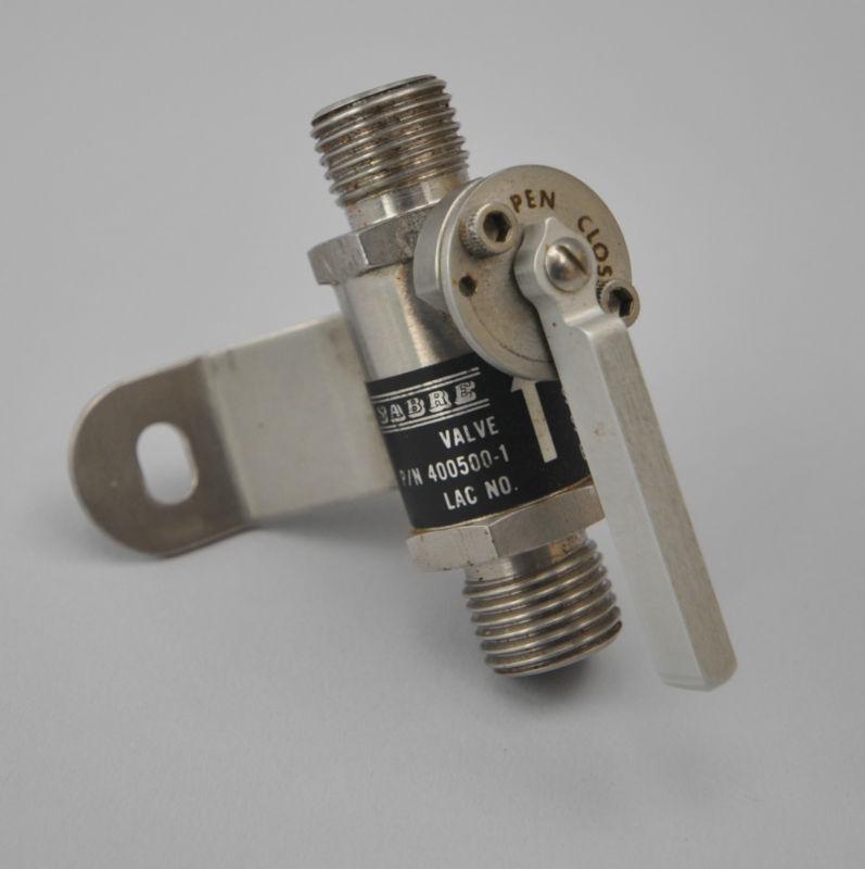 Sabre shutoff valve, part no. 400500-1, shut off