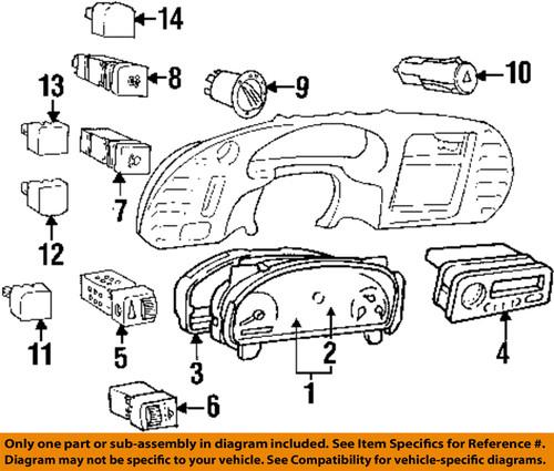 Saab oem 12806119 cluster & switches-display unit
